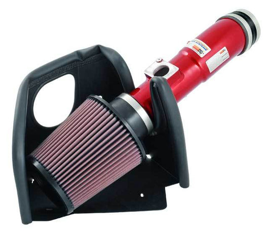 K And N Engineering Air Induction System - 69 Series Typhoon - Reusable Oiled Filter - Aluminum - Red Powder Coat -
