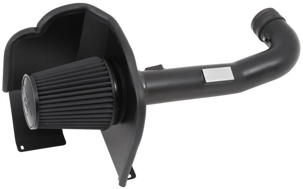 K And N Engineering Air Induction System - 71 Series - Reusable Oiled Filter - Aluminum - Black Powder Coat - GM GenV