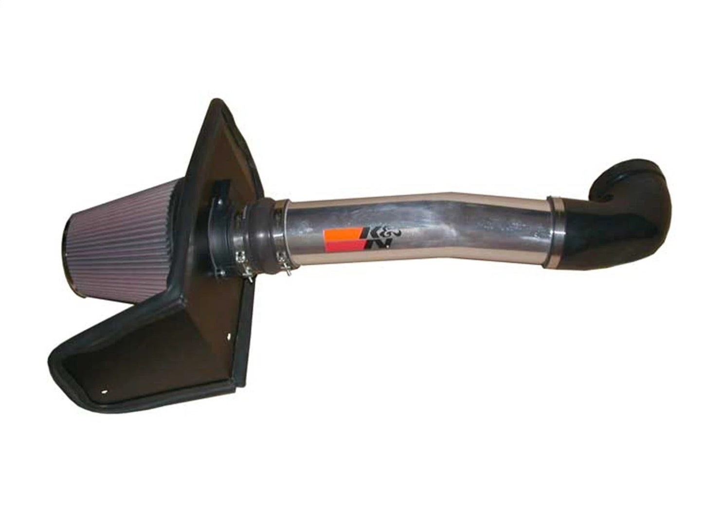 K And N Engineering Air Induction System - 77 Series - Reusable Oiled Filter - Aluminum - Polished - Hummer H2 2003-09