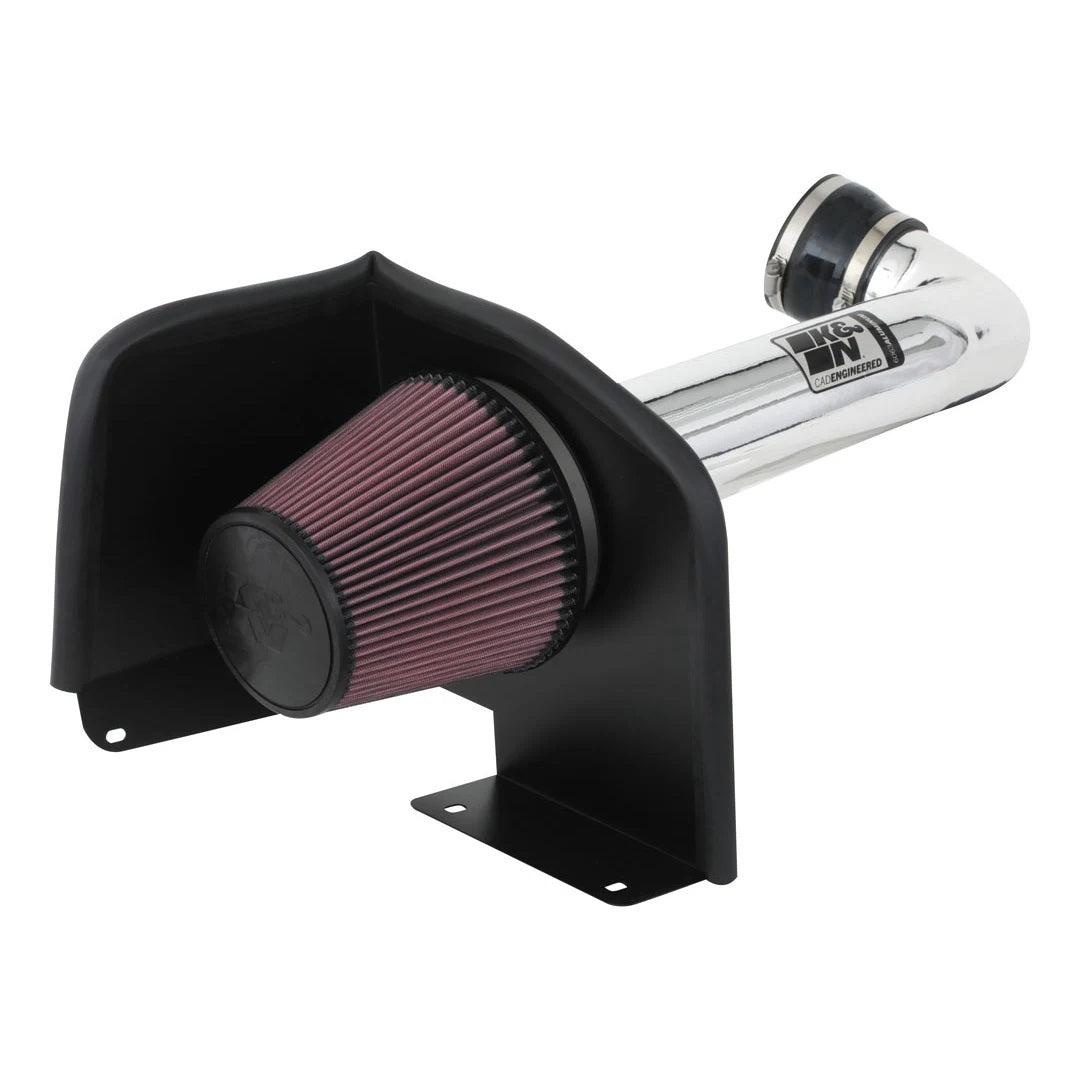 K And N Engineering Air Induction System - 77 Series - Reusable Oiled Filter - Aluminum - Polished - GM Fullsize SUV /