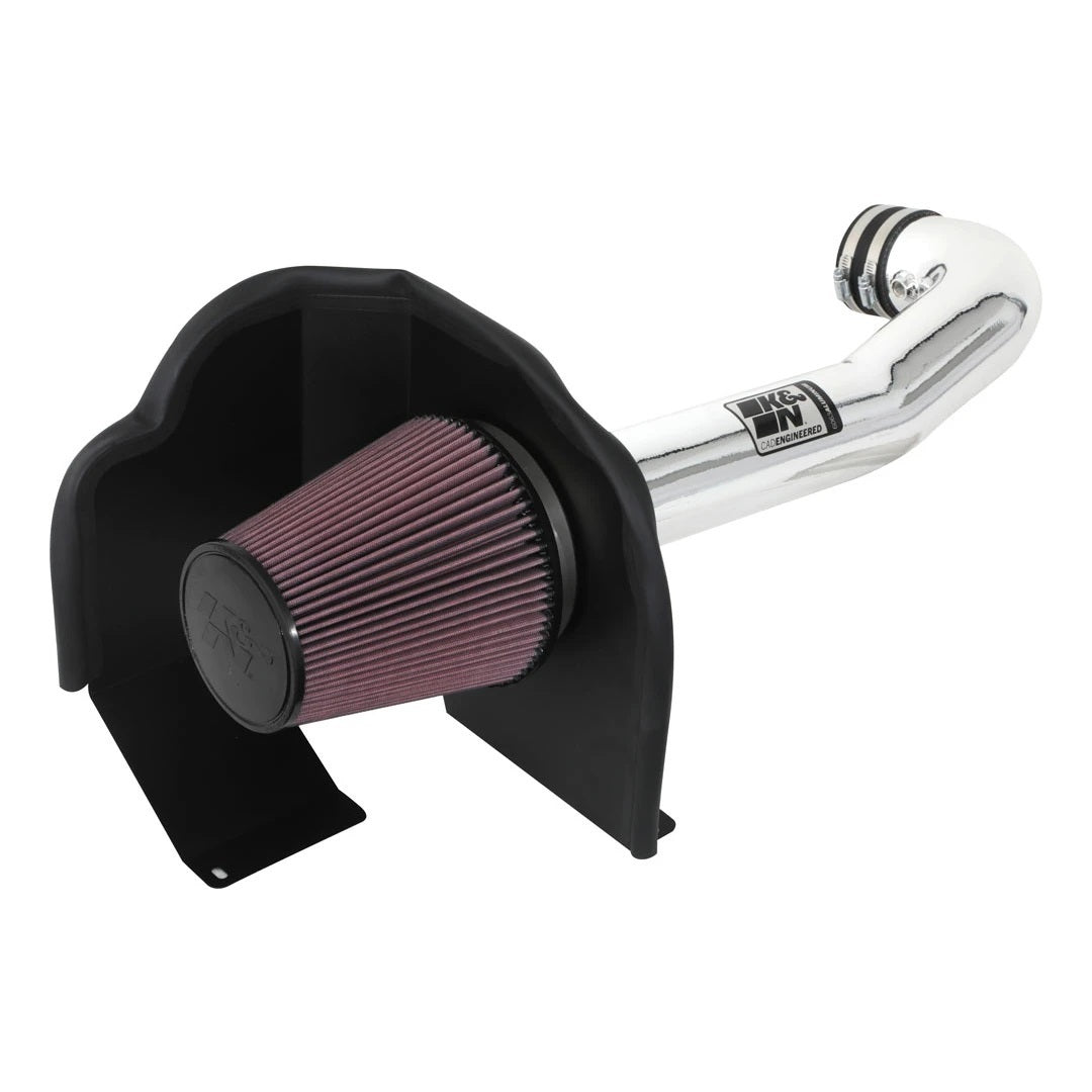 K And N Engineering Air Induction System - 77 Series - Reusable Oiled Filter - Aluminum - Polished - GM Fullsize SUV /