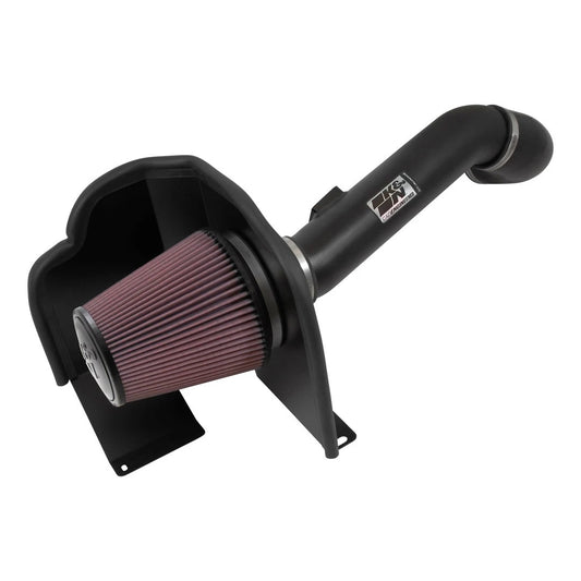 K And N Engineering Air Induction System - 77 Series - Reusable Oiled Filter - Aluminum - Black Powder Coat - Chevy -