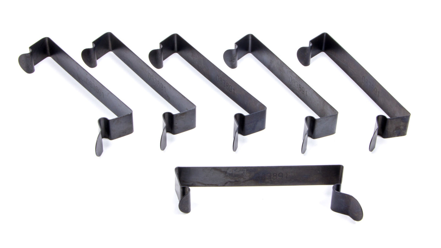 K And N Engineering Air Filter Spring Clips - Steel - Black Paint - 4 in Sprint Box - Set of 6
