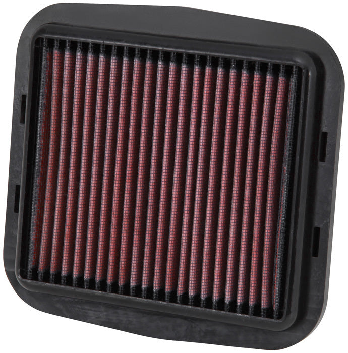 K And N Engineering Air Filter Element - Panel - 7.281 x 6.875 in - 1 in Tall - Reusable Cotton - Red - Various Ducati