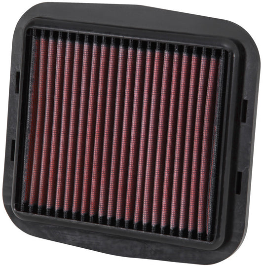 K And N Engineering Air Filter Element - Panel - 7.281 x 6.875 in - 1 in Tall - Reusable Cotton - Red - Various Ducati