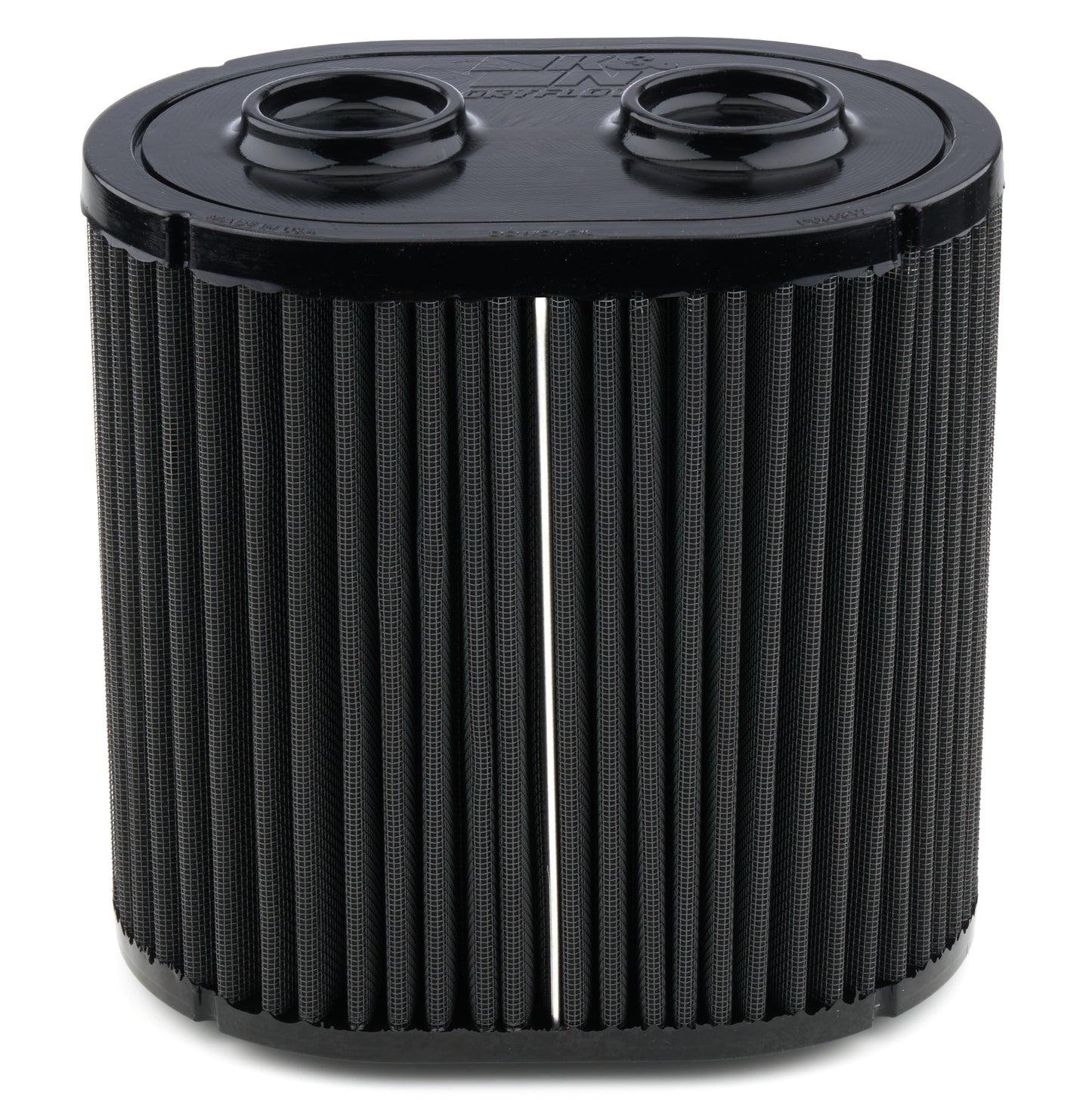 K And N Engineering Air Filter Element - Dryflow - Oval - 9.25 x 6.5 x 8.938 in Tall - Cotton / Synthetic - Black -