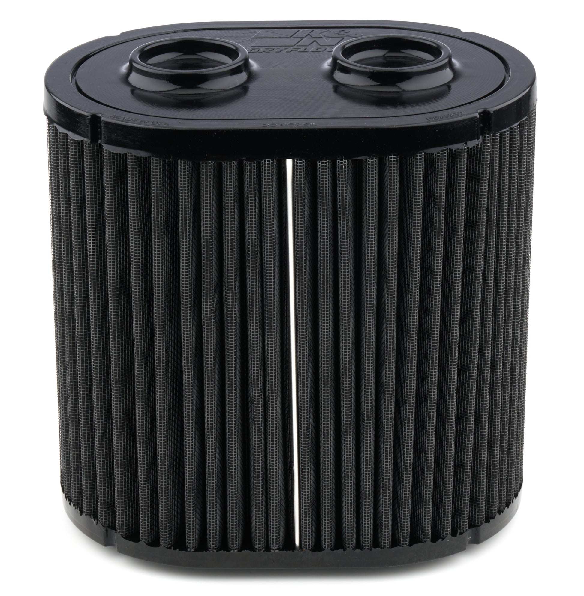 K And N Engineering Air Filter Element - Dryflow - Oval - 9.25 x 6.5 x 8.938 in Tall - Cotton / Synthetic - Black -
