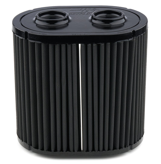K And N Engineering Air Filter Element - Dryflow - Oval - 9.25 x 6.5 x 8.938 in Tall - Cotton / Synthetic - Black -