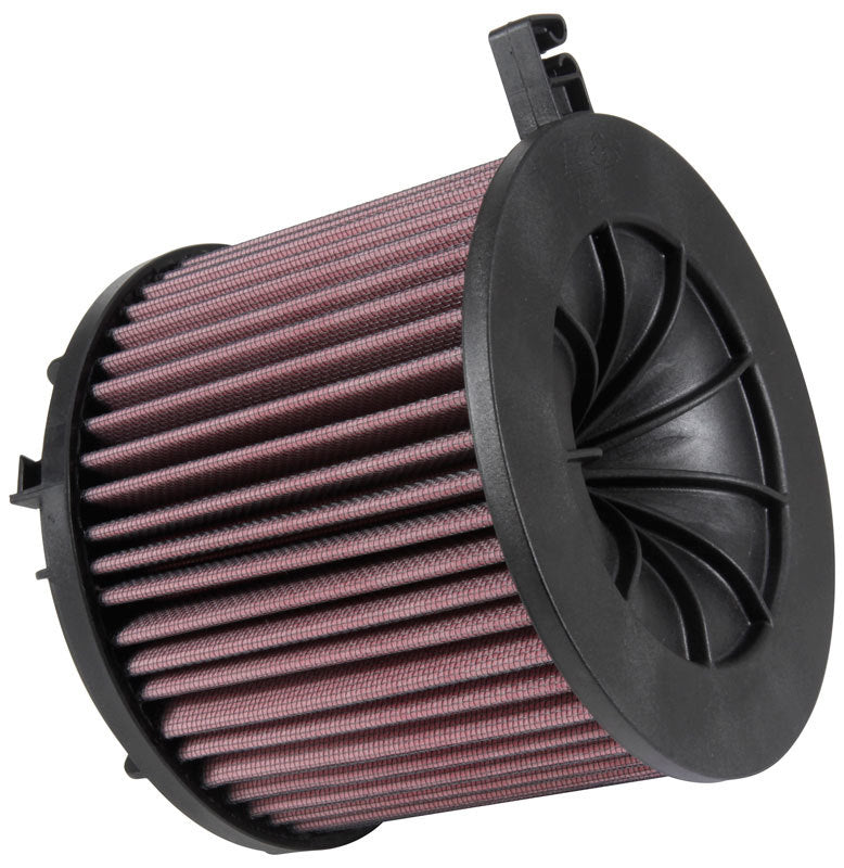 K And N Engineering Air Filter Element - Round - 6.625 in Diameter - 5.5 in Tall - Reusable Cotton - Red - Various