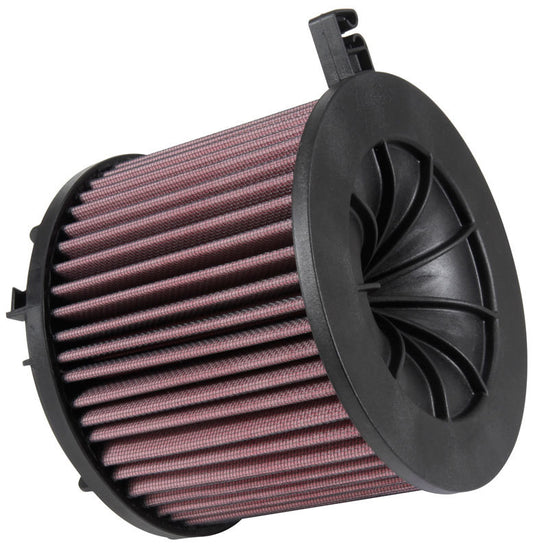 K And N Engineering Air Filter Element - Round - 6.625 in Diameter - 5.5 in Tall - Reusable Cotton - Red - Various