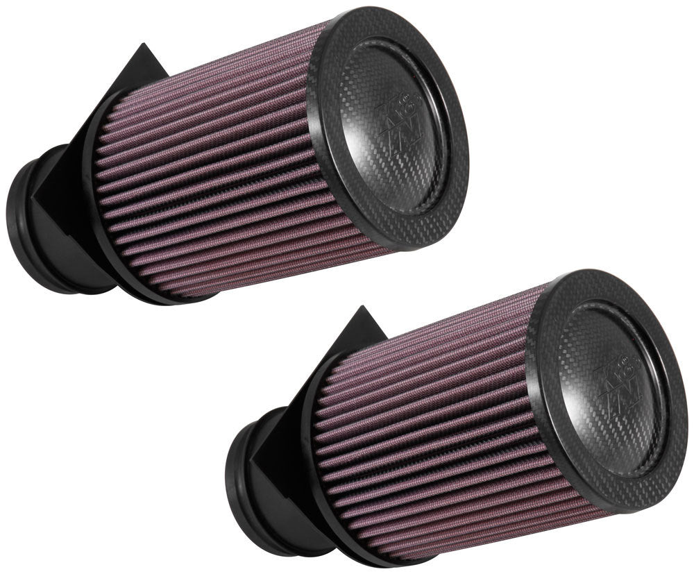 K And N Engineering Air Filter Element - Round - 5 in Diameter - 10.25 in Tall - 3.062 in Flange - Reusable Cotton -