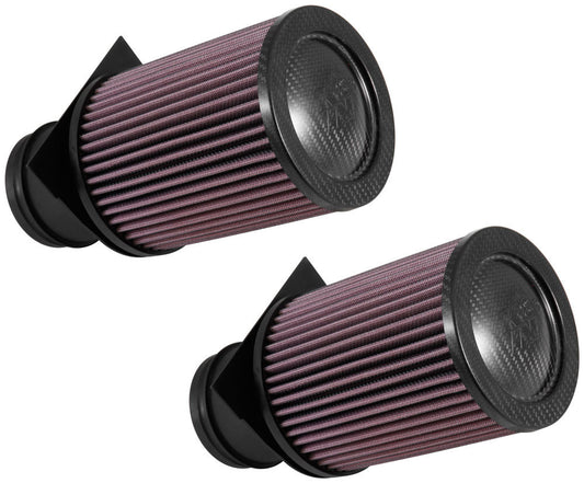 K And N Engineering Air Filter Element - Round - 5 in Diameter - 10.25 in Tall - 3.062 in Flange - Reusable Cotton -