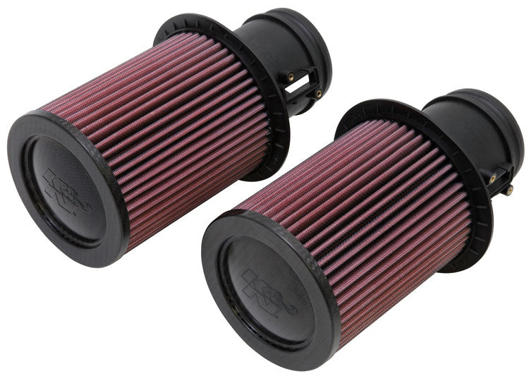 K And N Engineering Air Filter Element - Round - 5 in Diameter - 10.5 in Tall - 3.188 in Flange - Reusable Cotton -