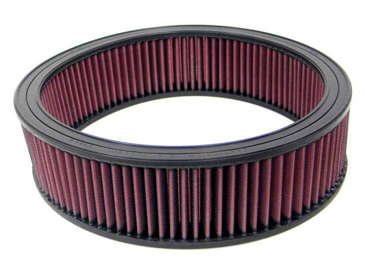 K And N Engineering Air Filter Element - 9.625 in Diameter - 2.813 in Tall - Reusable Cotton - Red - GM / Isuzu