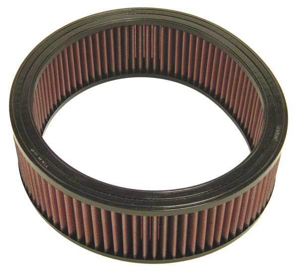 K And N Engineering Air Filter Element - 11 in Diameter - 3.5 in Tall - Reusable Cotton - Red - Chevy / Dodge /