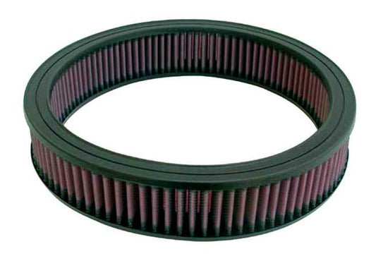 K And N Engineering Air Filter Element - 12 in Diameter - 2.5 in Tall - Reusable Cotton - Red - Ford / GM - Each