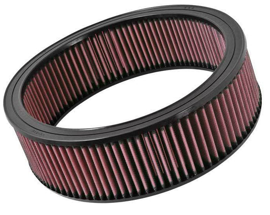 K And N Engineering Air Filter Element - 12 in Diameter - 3.438 in Tall - Reusable Cotton - Red - GM 1968-97 - Each