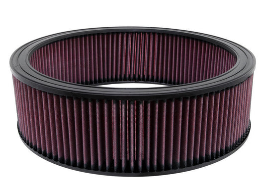 K And N Engineering Air Filter Element - 13.75 in Diameter - 4.031 in Tall - Reusable Cotton - Red - GM 1978-96 - Each