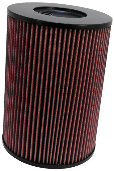K And N Engineering Air Filter Element - Round - 9 in Diameter - 12.938 in Tall - Reusable Cotton - Red - AM General /