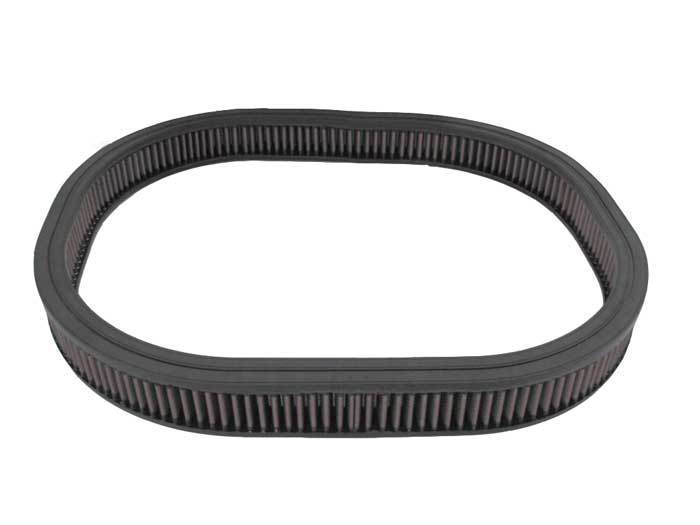 K And N Engineering Air Filter Element - Oval - 19.75 x 15.75 in - 2 in Tall - Reusable Cotton - Red - Dodge /