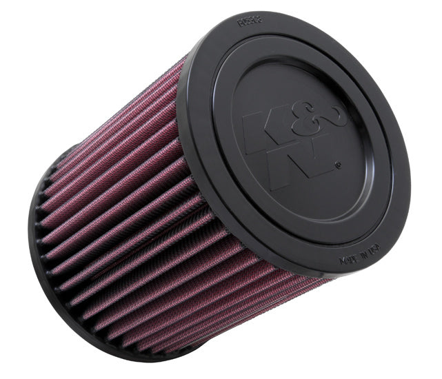 K And N Engineering Air Filter Element - Clamp-On - 5.375 in Diameter - 6.188 in Tall - 3.313 in Flange - Reusable