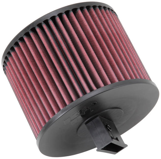 K And N Engineering Air Filter Element - Round - 6.906 in Diameter - 5.331 in Tall - Reusable Cotton - Red - Various