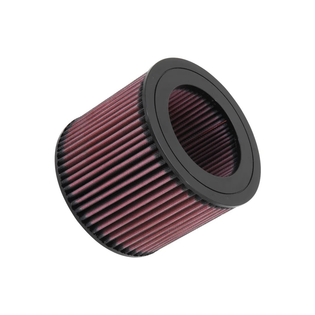 K And N Engineering Air Filter Element - 6.875 in Diameter - 5.625 in Tall - Reusable Cotton - Red - Toyota Land