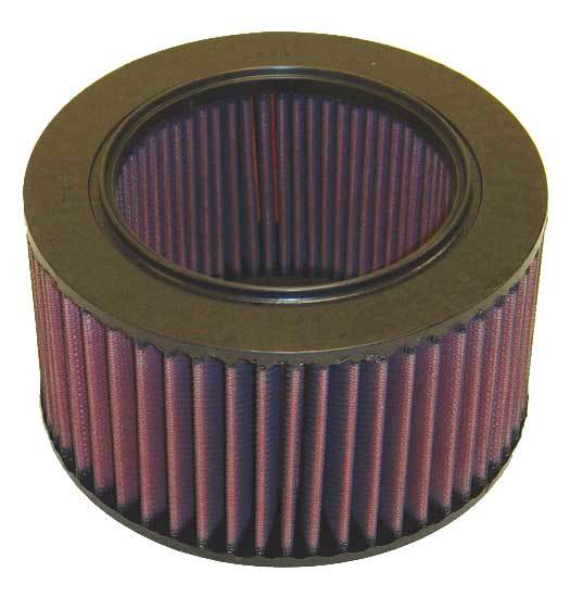 K And N Engineering Air Filter Element - Round - 7.25 in Diameter - 4.375 in Tall - Reusable Cotton - Red - Various