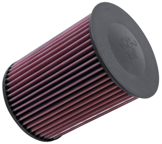 K And N Engineering Air Filter Element - 6.25 in Diameter - 8.25 in Tall - Reusable Cotton - Red - Ford / Mazda /