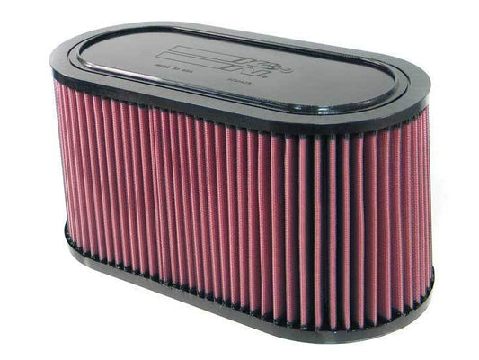 K And N Engineering Air Filter Element - Oval - 13.5 x 6.563 in Base - 13 x 6.063 in Top - 6.625 in Tall - Reusable