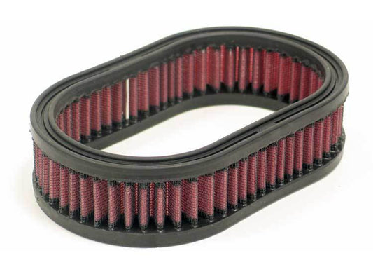 K And N Engineering Air Filter Element - Oval - 7 x 4.5 in - 1.766 in Tall - Reusable Cotton - Red - Universal - Each