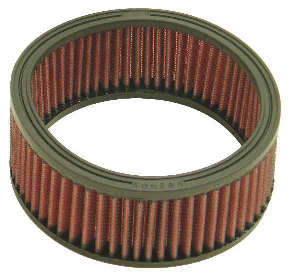 K And N Engineering Air Filter Element - 6.25 in Diameter - 2.5 in Tall - Reusable Cotton - Red - Universal - Each
