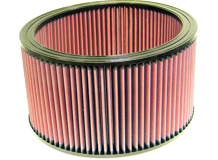 K And N Engineering Air Filter Element - 11 in Diameter - 6 in Tall - Reusable Cotton - Red - Universal - Each