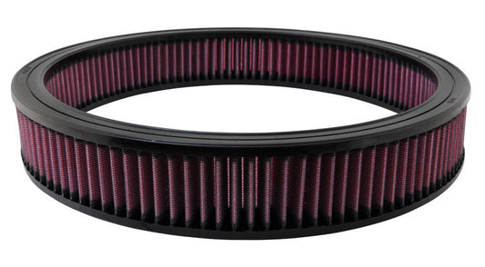 K And N Engineering Air Filter Element - 14 in Diameter - 2.313 in Tall - Reusable Cotton - Red - Universal - Each