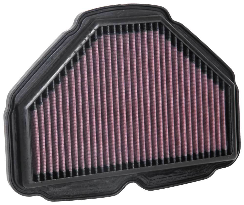 K And N Engineering Air Filter Element - Panel - 10.813 x 8 in - 1 in Tall - Reusable Cotton - Red - Honda Gold Wing