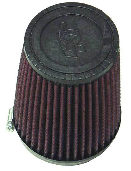 K And N Engineering Air Filter Element - Conical - 4.75 in Base - 3.5 in Top - 6 in Tall - Reusable Cotton - Red -
