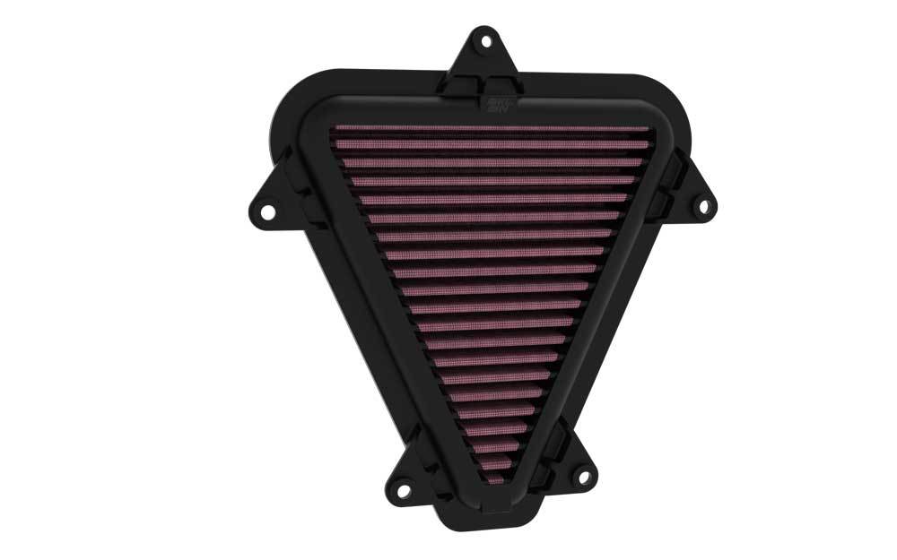 K And N Engineering Air Filter Element - Panel - 9.125 x 8.688 in - 1.313 in Tall - Reusable Cotton - Red - Honda