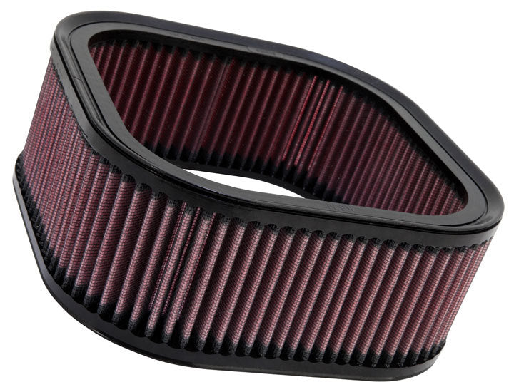 K And N Engineering Air Filter Element - Rectangle - 8.313 x 8.125 in - 3.313 in Tall - Reusable Cotton - Red - Harley