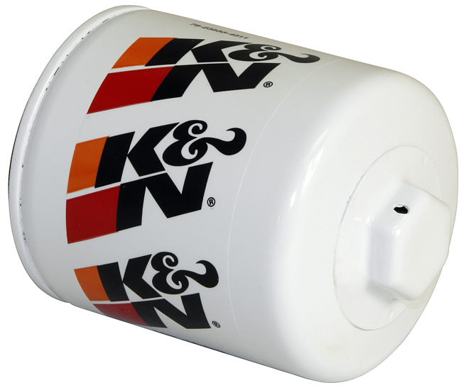 K And N Engineering Oil Filter - Canister - Screw-On - 3.75 in Tall - 3/4-16 in Thread - Steel - White Paint - Various