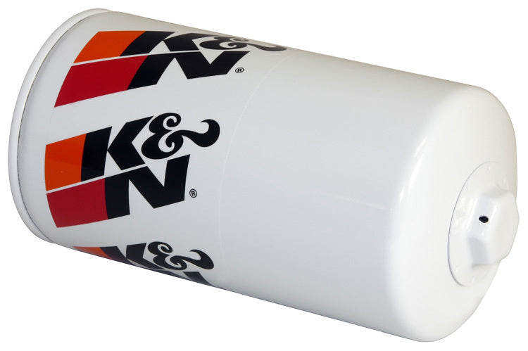 K And N Engineering Oil Filter - Canister - Screw-On - 7.188 in Tall - 1-16 in Thread - Steel - White Paint - Mopar /