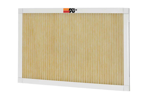 K And N Engineering Air Filter Element - Rectangle - 19.6 x 13.6 in - 0.8 in Tall - Synthetic Reusable - White - HVAC