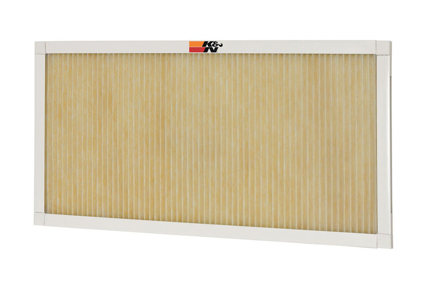 K And N Engineering Air Filter Element - Rectangle - 23.6 x 15.6 in - 0.8 in Tall - Synthetic Reusable - White - HVAC