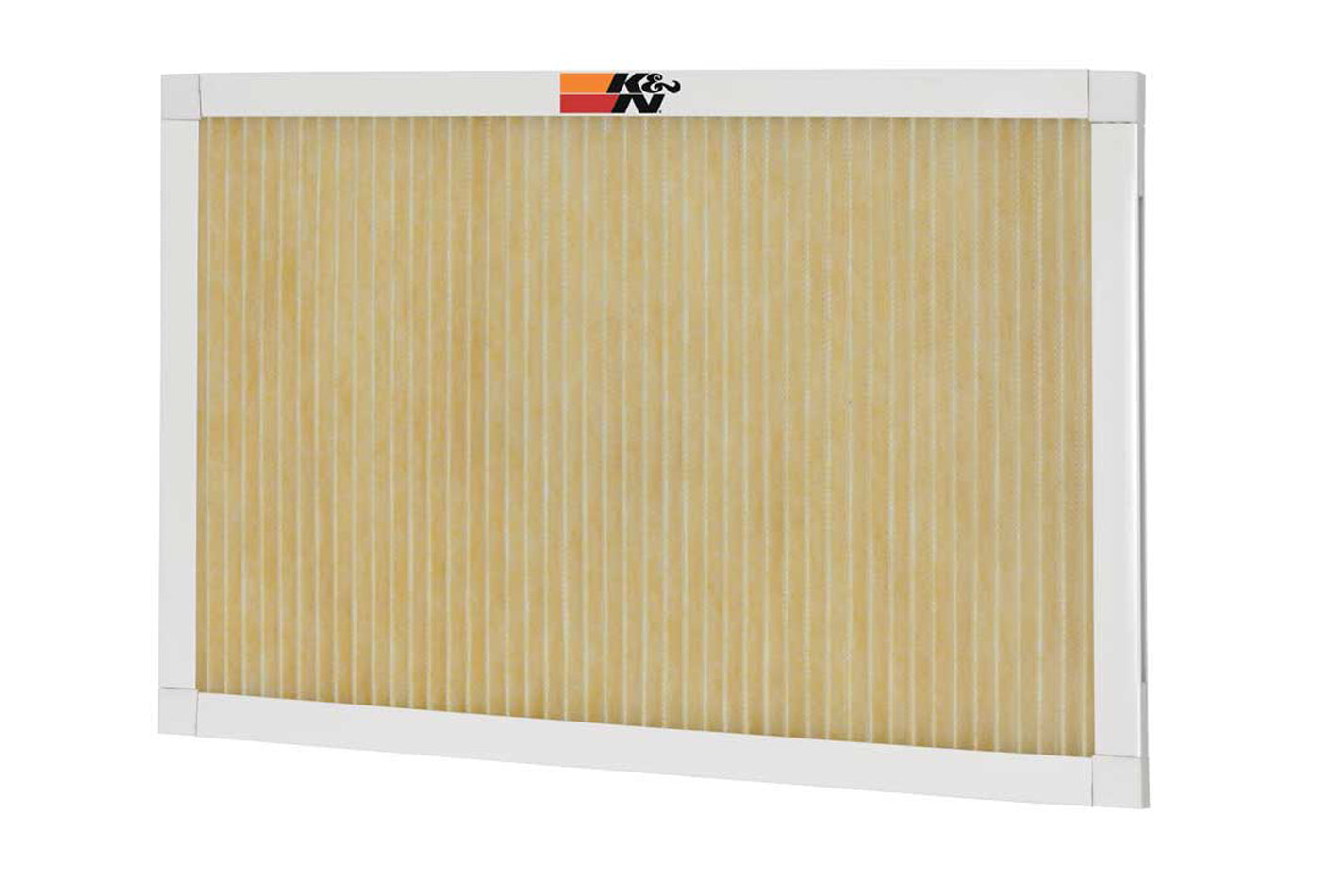 K And N Engineering Air Filter Element - Rectangle - 24.6 x 19.6 in - 0.8 in Tall - Synthetic Reusable - White - HVAC