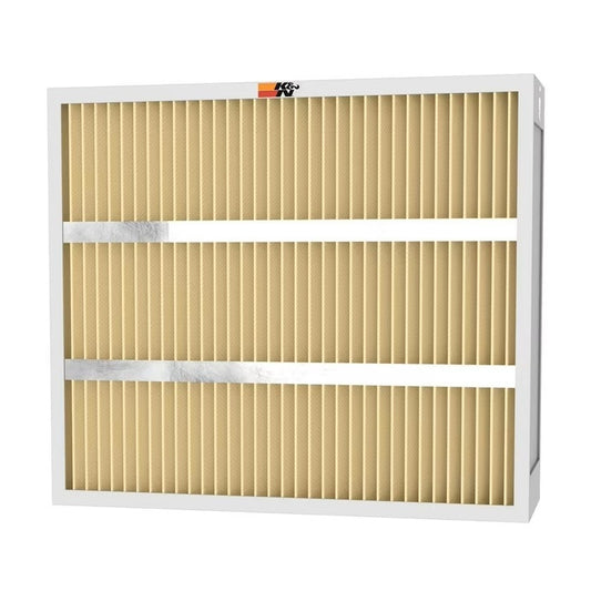 K And N Engineering Air Filter Element - Panel - 24.75 x 19.88 in - 4.38 in Tall - Synthetic Reusable - White - HVAC -