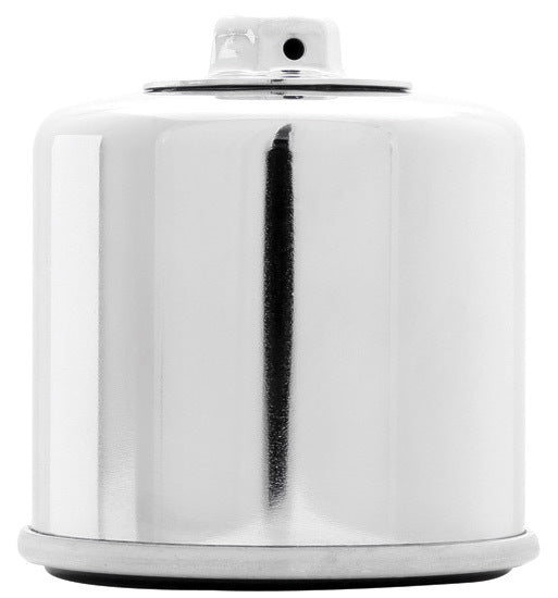 K And N Engineering Oil Filter - Canister - Screw-On - 77 mm Tall - 20 mm x 1.00 Thread - Steel - Chrome - Various