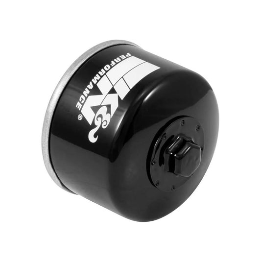 K And N Engineering Oil Filter - Canister - Screw-On - 2.5 in Tall - 20 mm x 1.50 Thread - Steel - Black Paint -