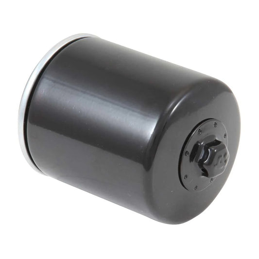K And N Engineering Oil Filter - Canister - Screw-On - 3.91 in Tall - 3/4-16 in Thread - Steel - Black Paint - Buell /