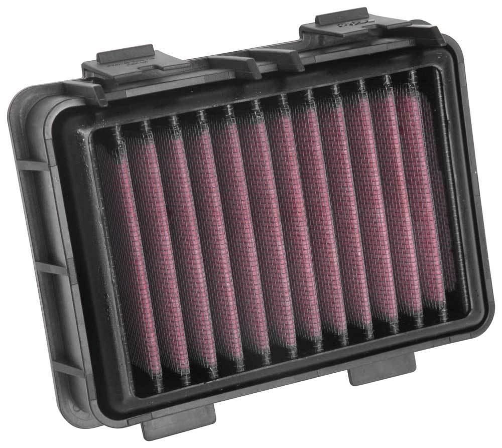 K And N Engineering Air Filter Element - Panel - 5.875 x 4.281 in - 1.344 in Tall - Reusable Cotton - Red - KTM 125 /