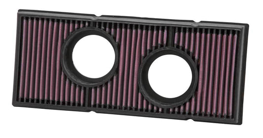 K And N Engineering Air Filter Element - Rectangle - 14.438 x 6.188 x 1.5 in Tall - Reusable Cotton - Red - KTM