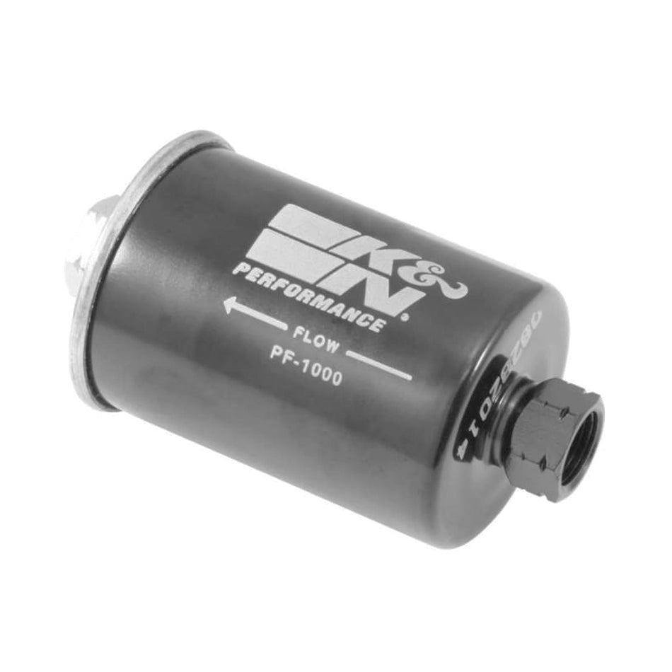 K And N Engineering Fuel Filter - In-Line - 40 Micron - Stainless Element - 16 mm x 1.50 Female Inlet - 16 mm x 1.50
